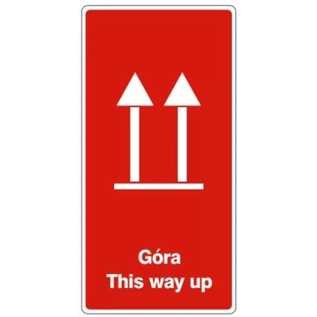 ETYKIETY 100x50mm GÓRA THIS WAY UP 100szt